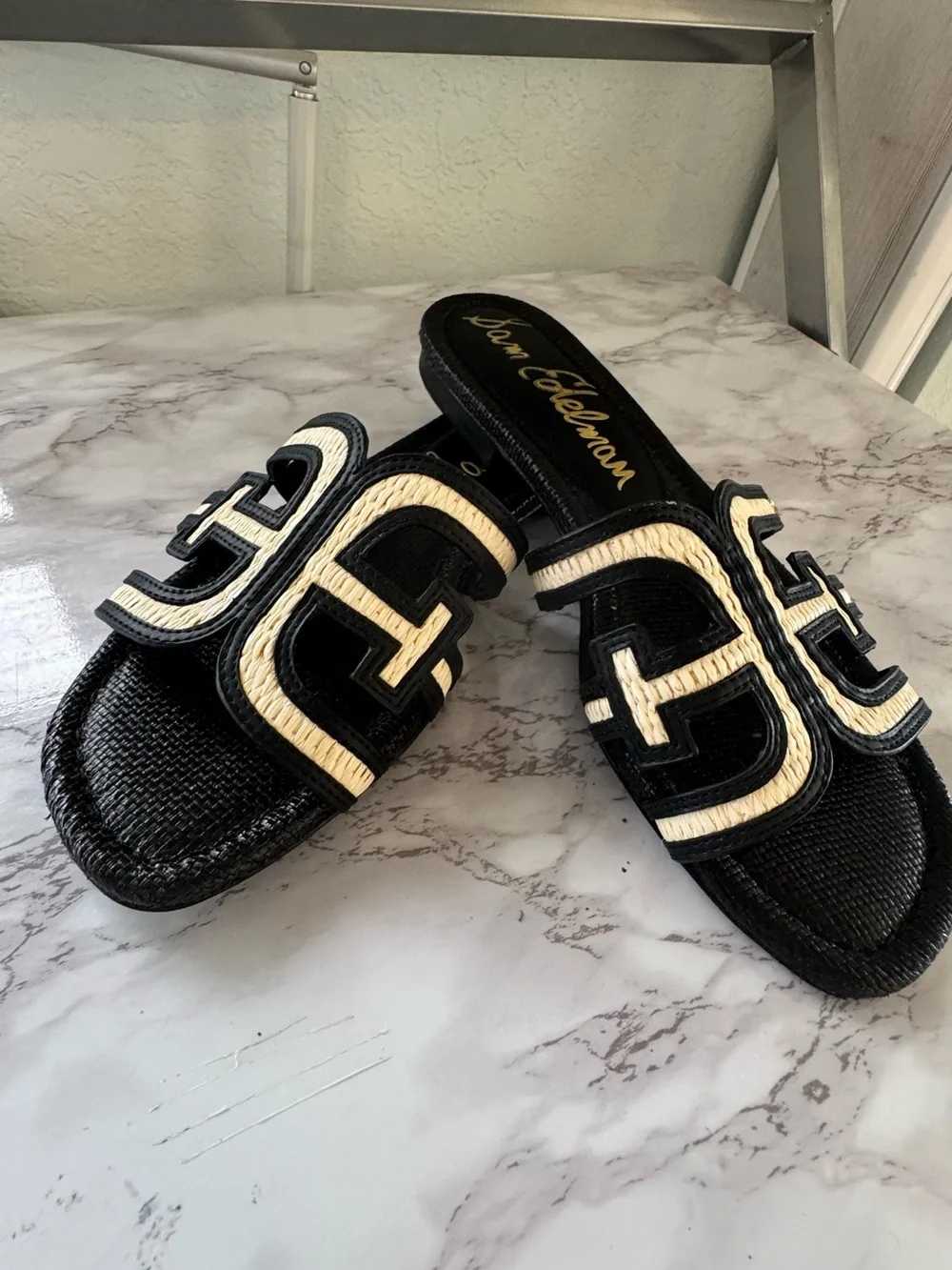 Sam Edelman Bay Slide Sandal Black Women’s Sz 10